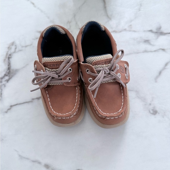 Sperry Kids Brown Boat Shoes - Picture 10 of 13